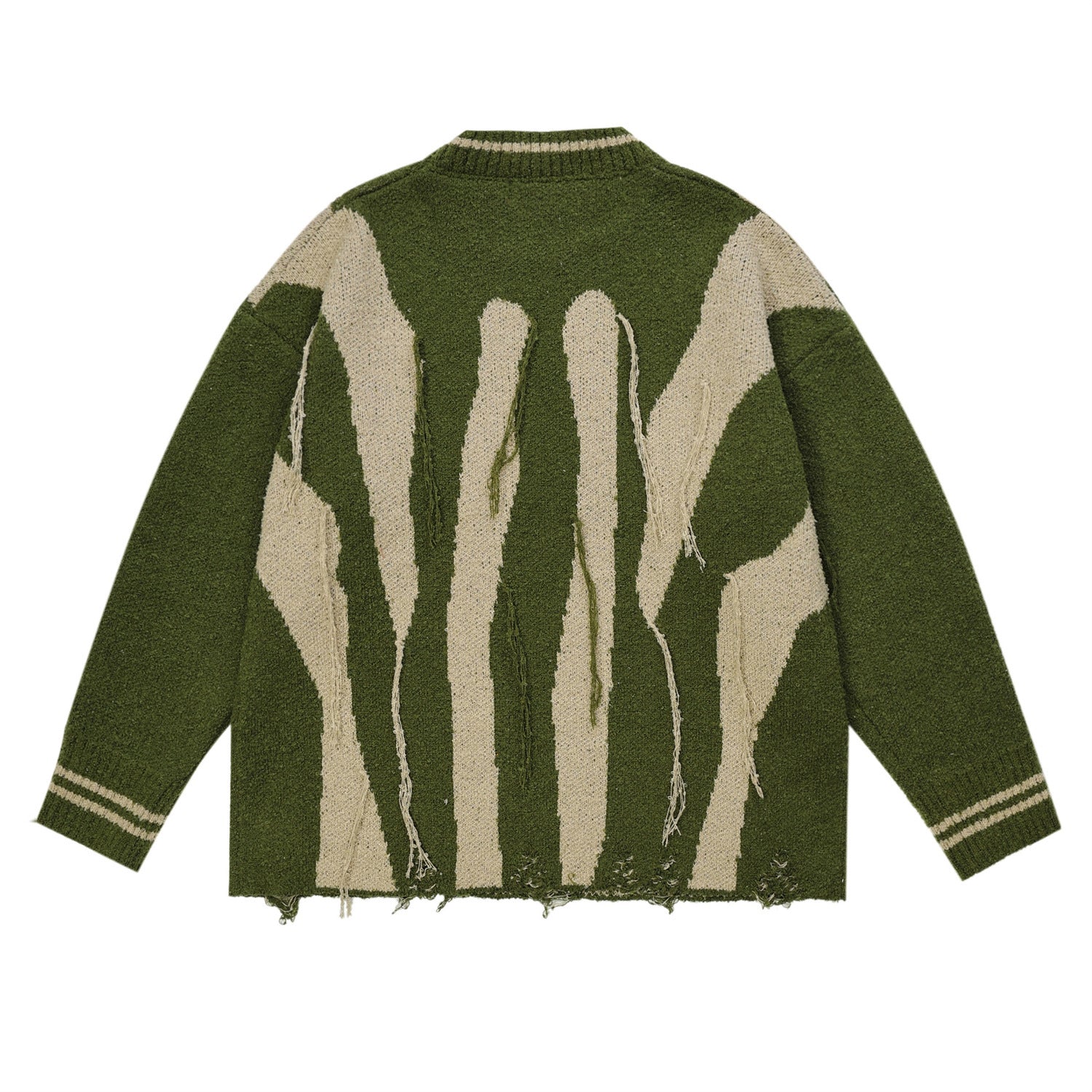 Abstract Striped Sweater