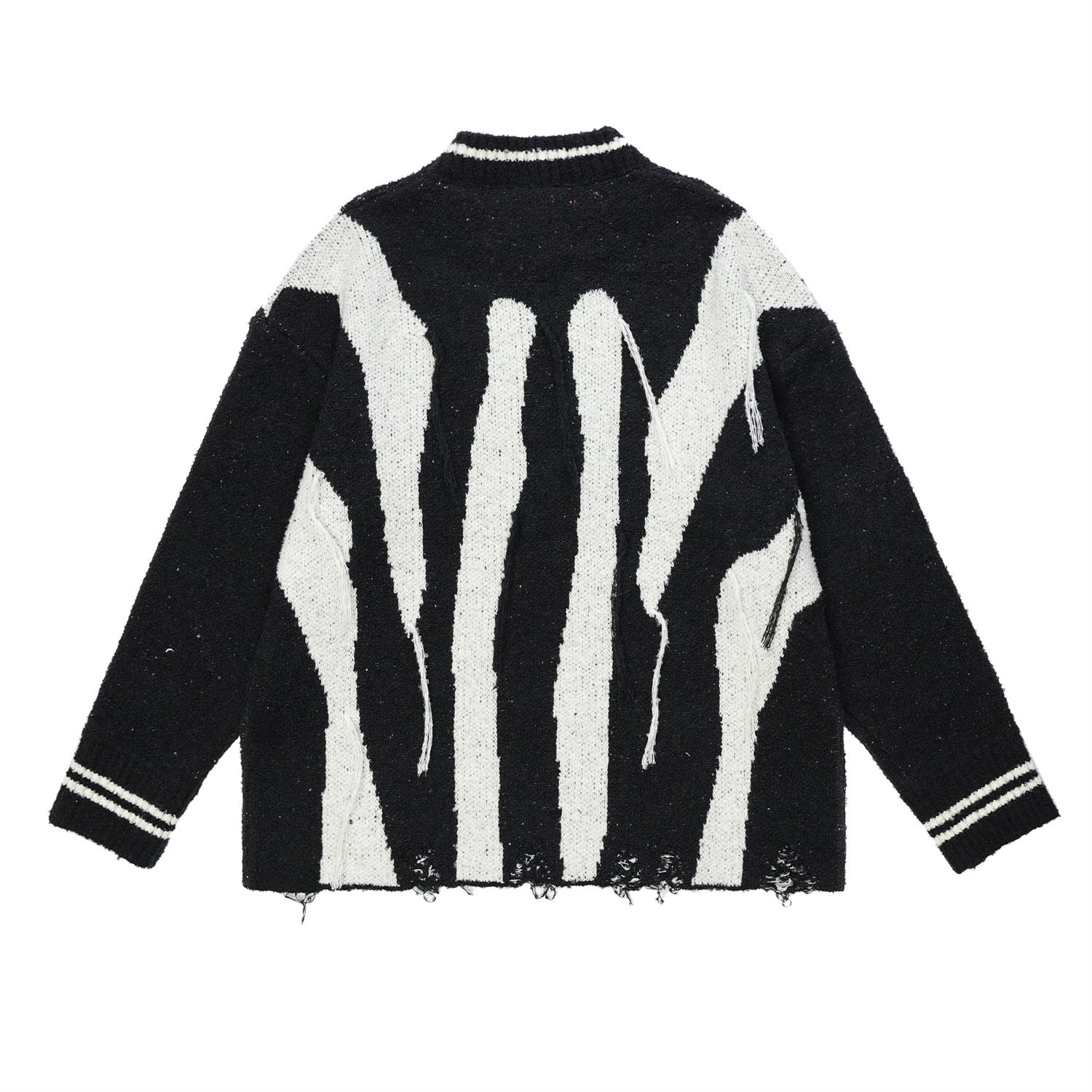 Abstract Striped Sweater
