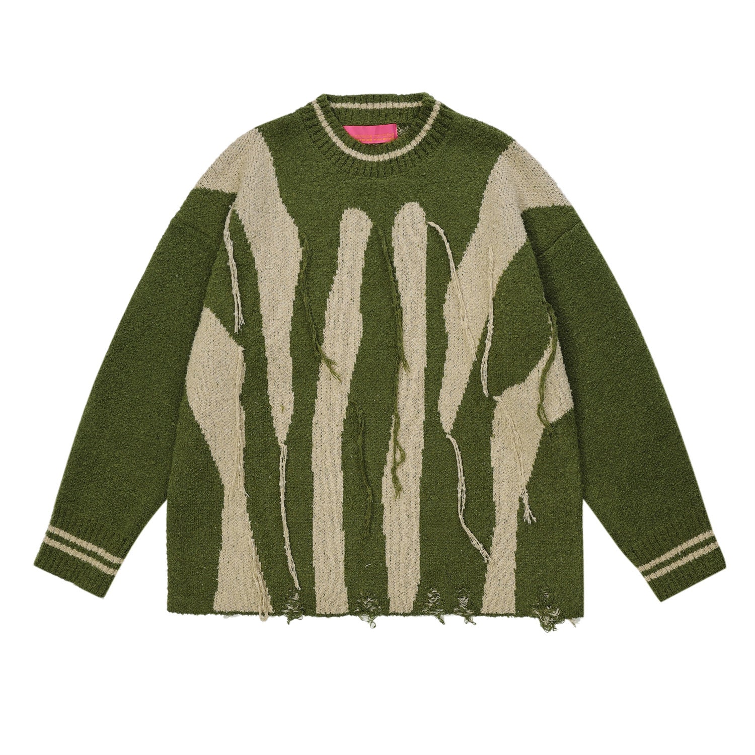 Abstract Striped Sweater