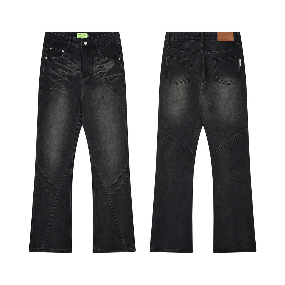 Denim Black Loose Trousers