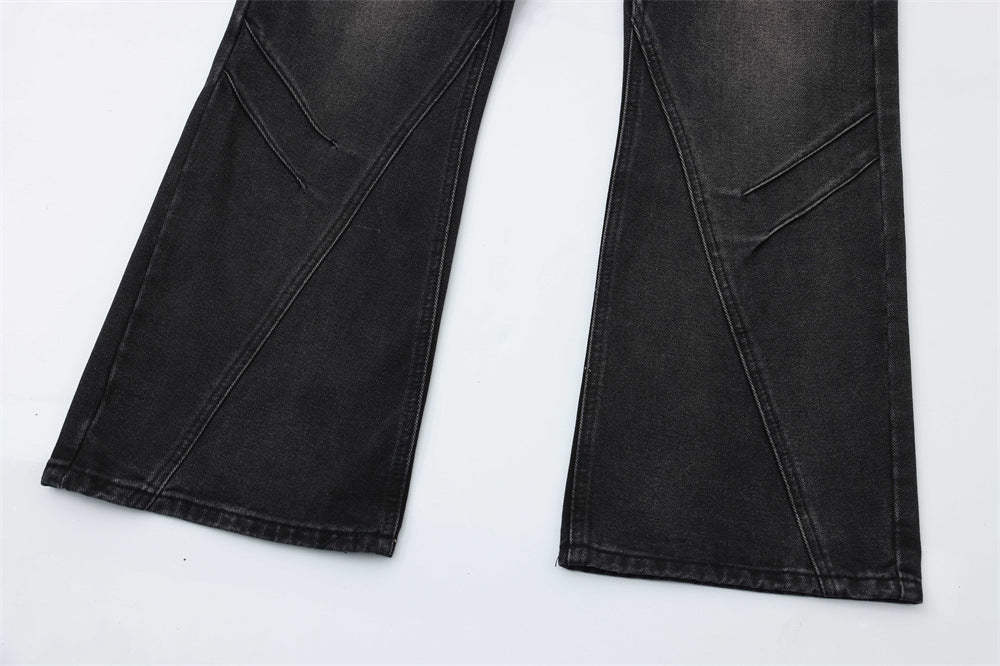 Denim Black Loose Trousers