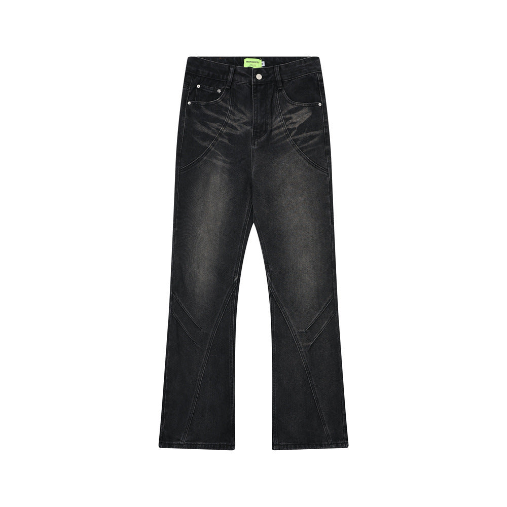 Denim Black Loose Trousers
