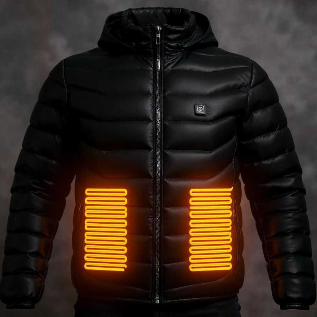 Heated Puffer Windbreaker Jacket