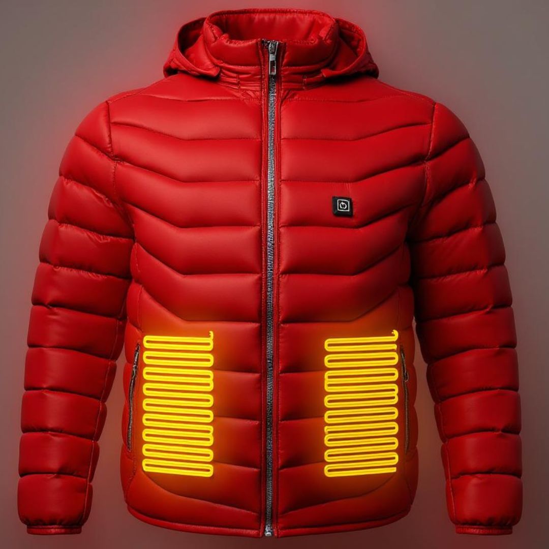 Heated Puffer Windbreaker Jacket