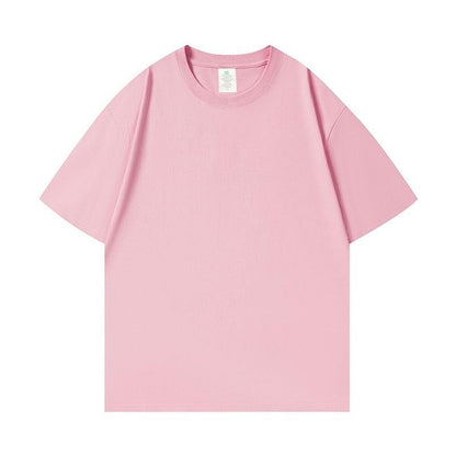 Camiseta de algodón rosa